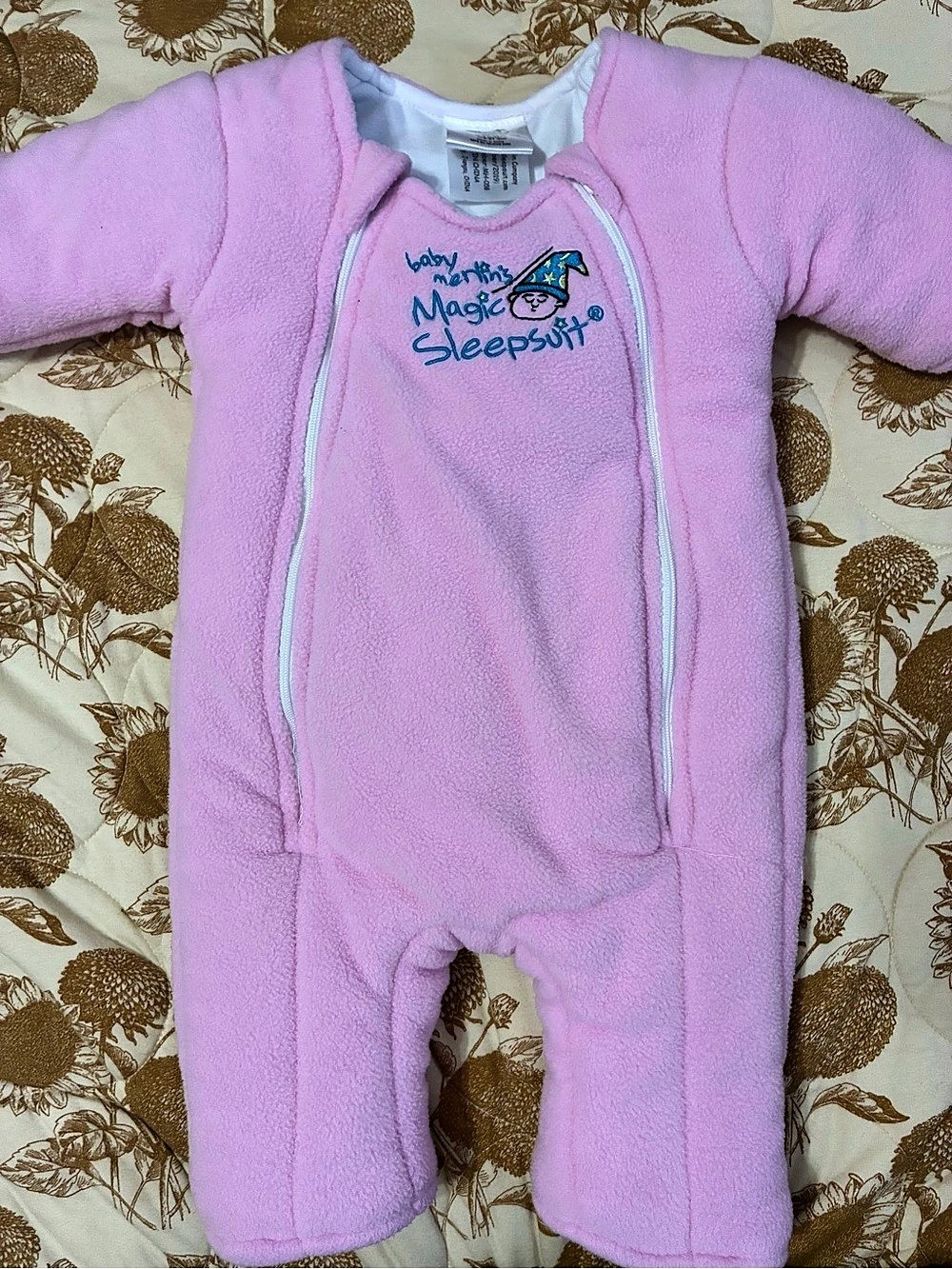 Baby Merlin’s Magic Sleepsuit Pink Baby Large 6-9 Months